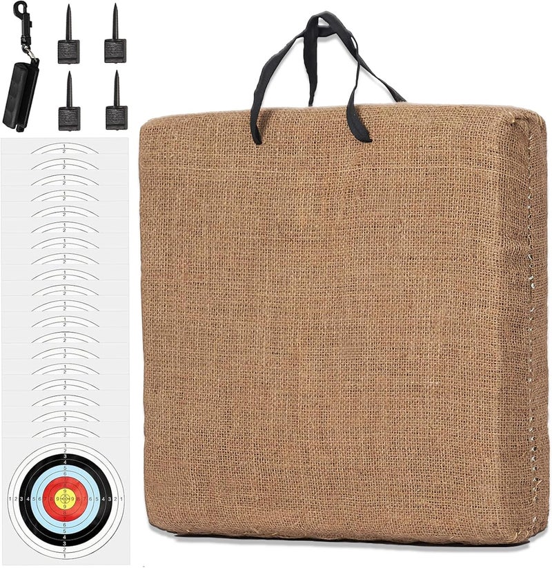 sf. Archery Targets for Backyard,Bow Target with 20/30 pcs Archery Paper Targets and Arrow Puller Target Pin,Straw Target for Youth Beginner Adult Outdoor Shooting Practice - Image 1
